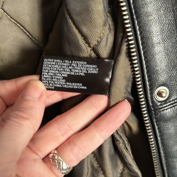 Ladies, black 100% leather size large, arctic river jacket excellent condition - Picture 6 of 10